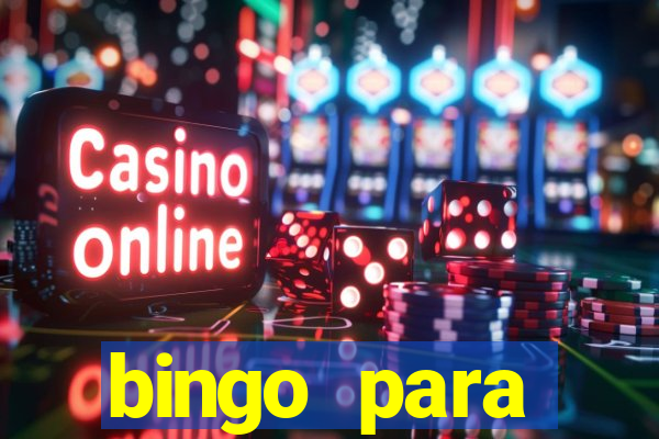 bingo para despedida de solteira para imprimir